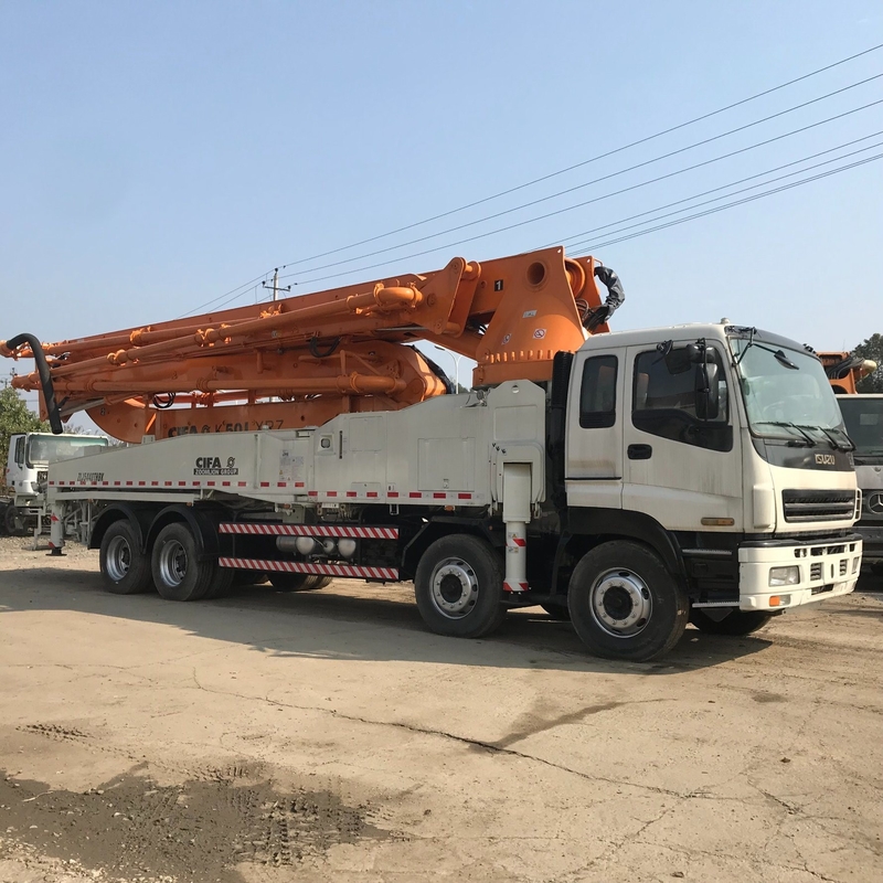 8*4 Zoomlion Concrete Pump Truck Renewed Beton Pump Isuzu Chassis 50m 160m3/H