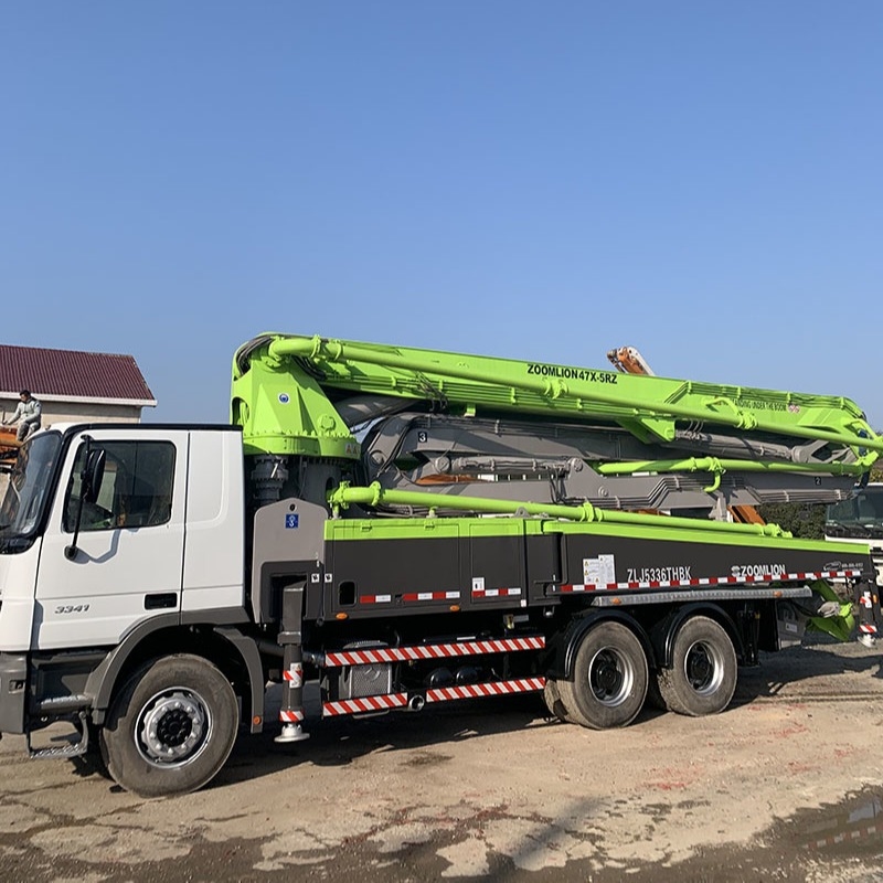5RZ Cement Pump Benz Used Concrete Pump Trucks 47M 110m3/H