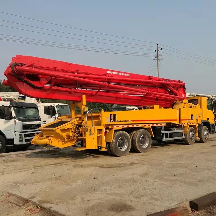 Putzmeister 42m Benz Second Hand Concrete Pump Truck 140m3/H 290kw