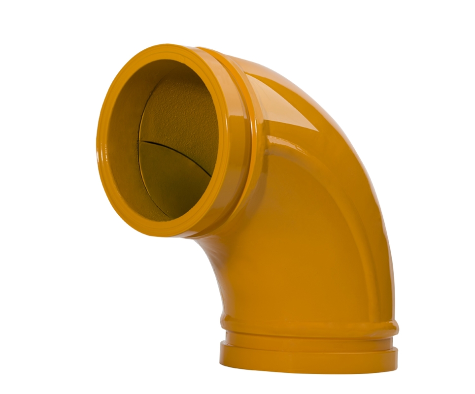 Zoomlion Concrete Pump Parts Double Elbow Pipe Degree Twin Wall Elbow Pipe