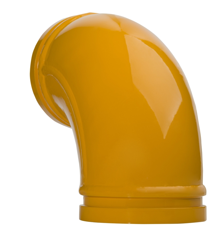 Zoomlion Concrete Pump Parts Double Elbow Pipe Degree Twin Wall Elbow Pipe