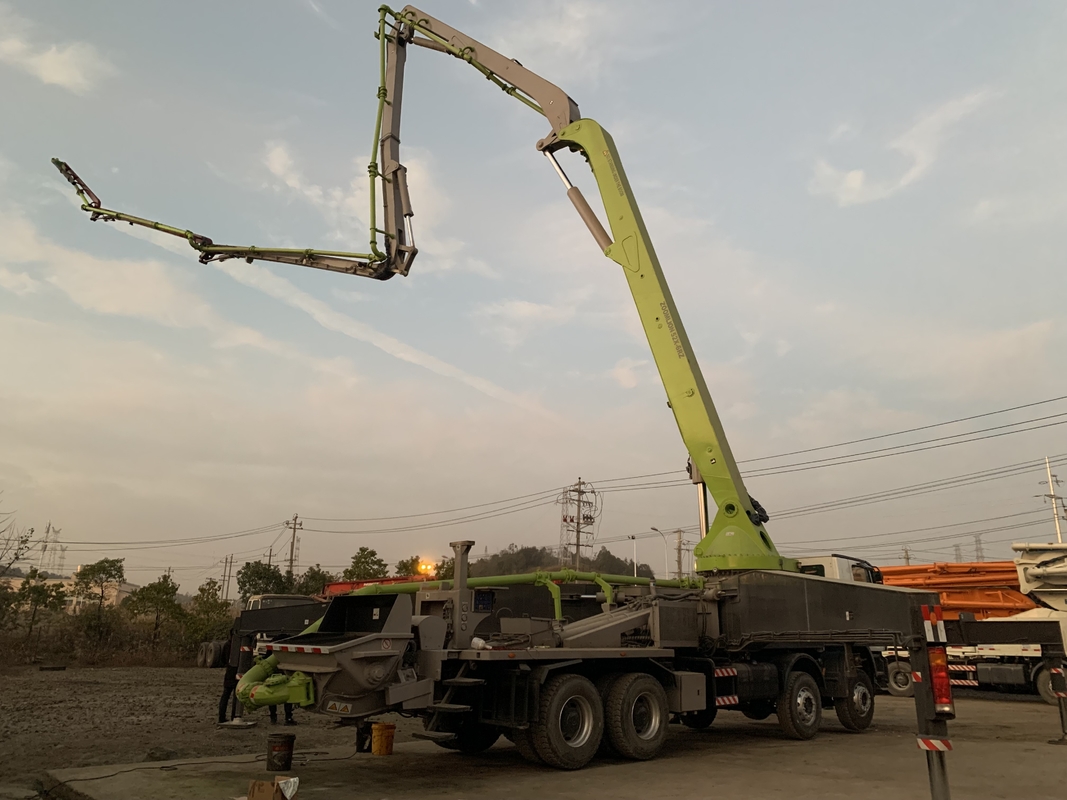 Zoomlion 60 Meter ACTROS 4141 Used Concrete Pump Truck For Transportation