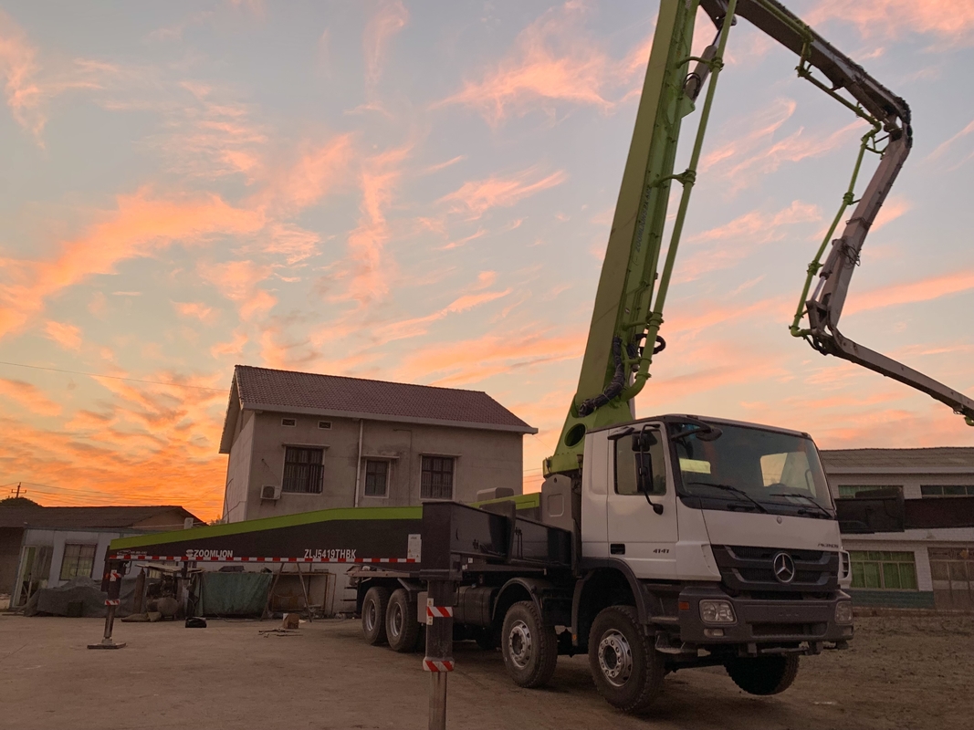 Zoomlion 60 Meter ACTROS 4141 Used Concrete Pump Truck For Transportation