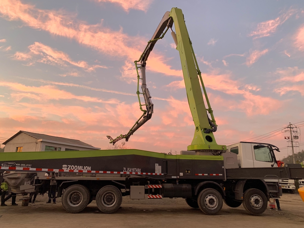 Zoomlion 60 Meter ACTROS 4141 Used Concrete Pump Truck For Transportation