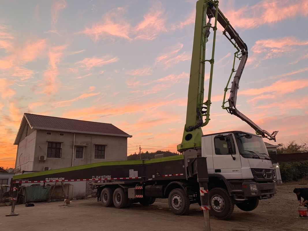 Zoomlion 60 Meter ACTROS 4141 Used Concrete Pump Truck For Transportation