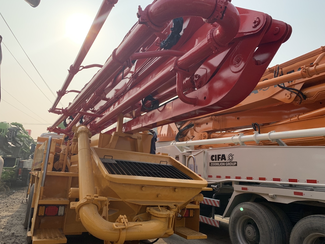 6 Putzmeister 38m Placing Boom Used Truck Mounted Concrete Pump Beton Pumper Machine