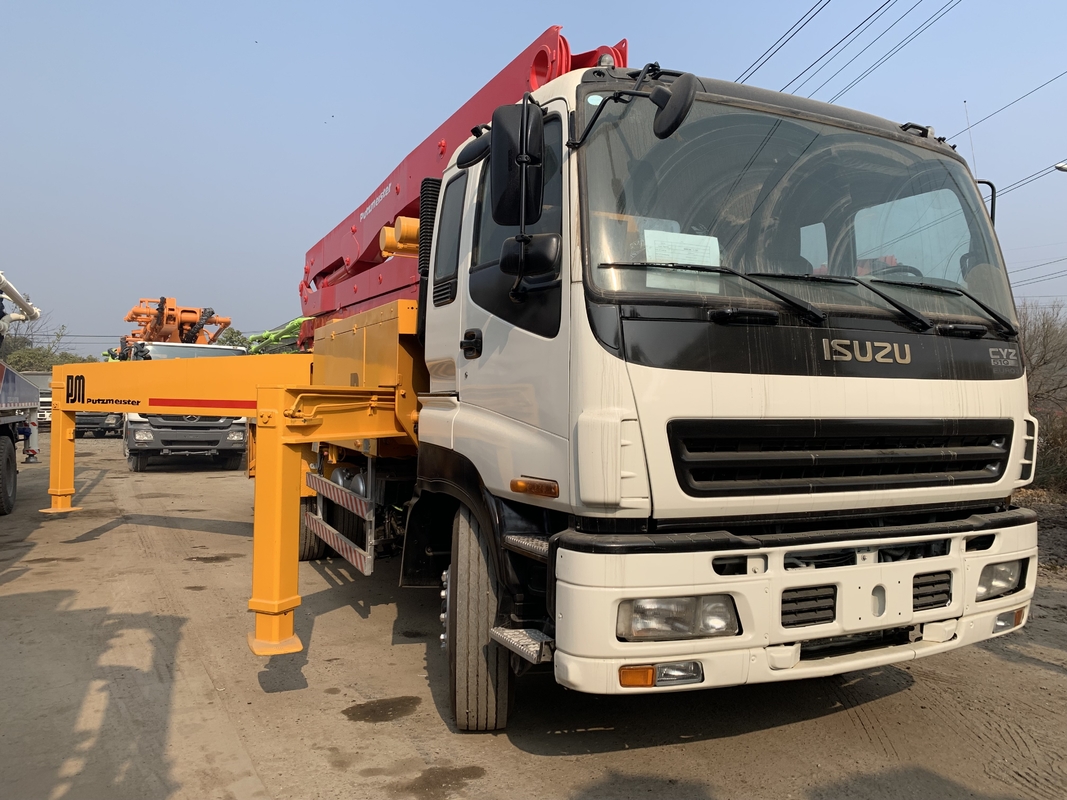 Putzmeister 140m3/H 50m Boom Concrete Truck Heavy Duty With 5 Boom Section