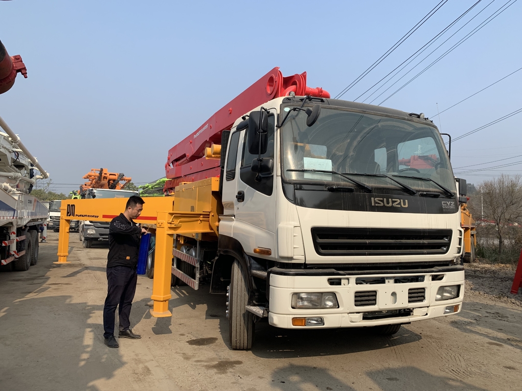 Germany PM Heavy Duty 140m3/H 38m Boom Concrete Truck