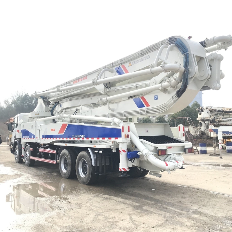 170m3/H 50m Used Zoomlion Concrete Pump Truck With Europe Chassis