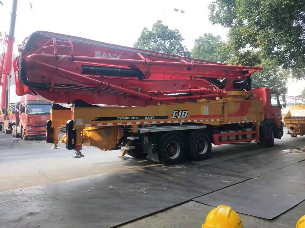 Sany Second Hand Truck Mounted Concrete Pump With 52m Volvo Placing Boom