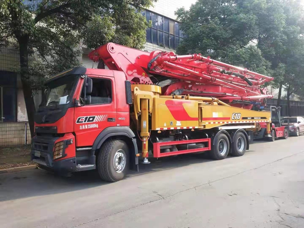 Sany Second Hand Truck Mounted Concrete Pump With 52m Volvo Placing Boom