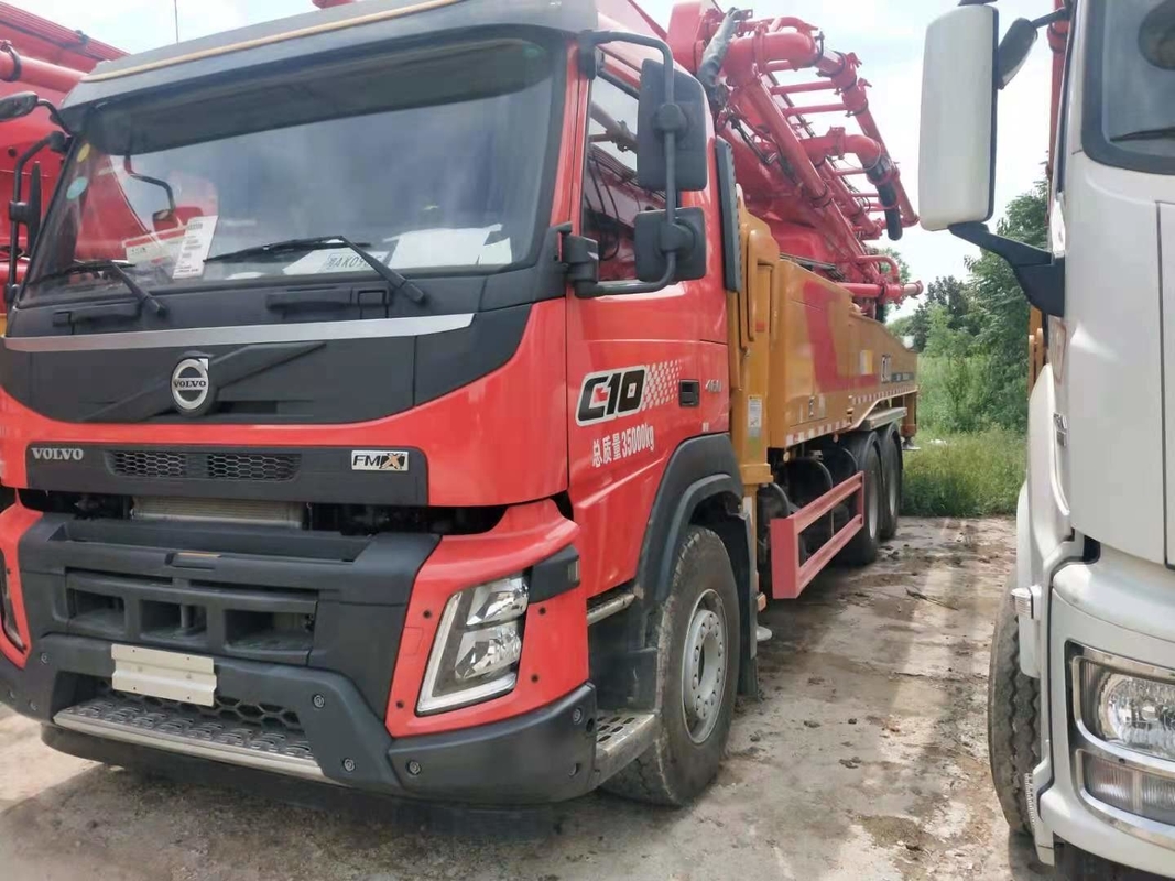 180m3/H Sany 52m Volvo Boom Concrete Pump Truck With 6 Boom Section