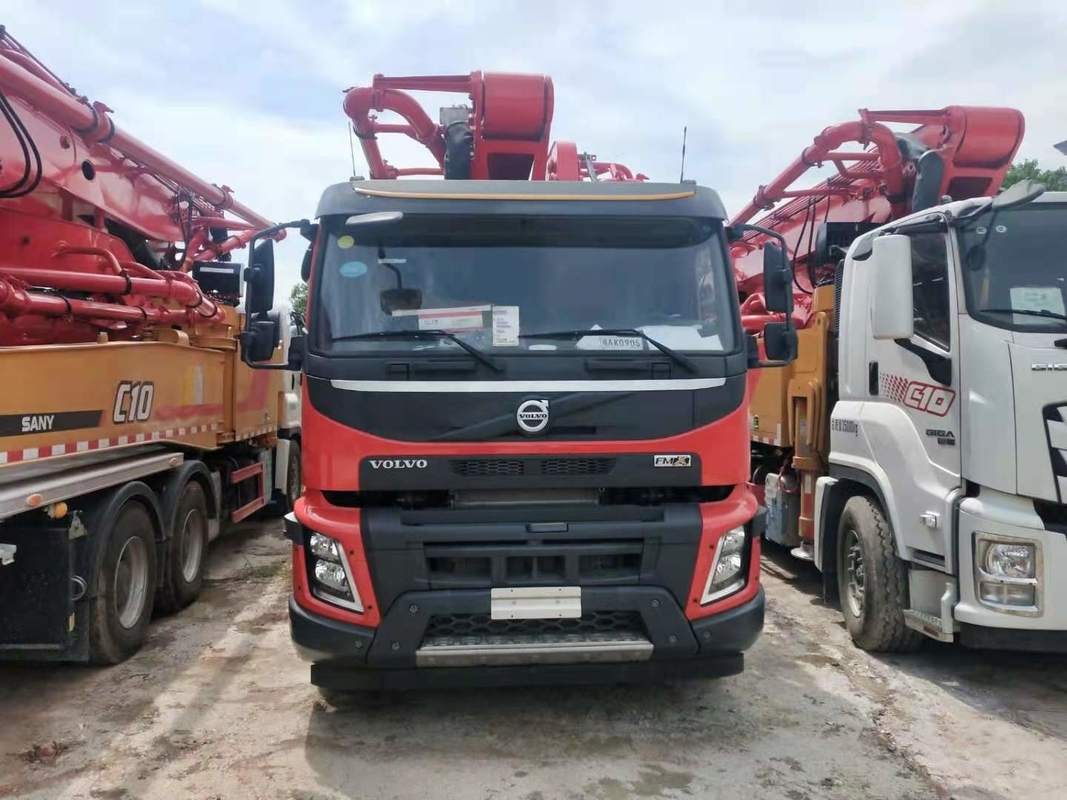 180m3/H Sany 52m Volvo Boom Concrete Pump Truck With 6 Boom Section