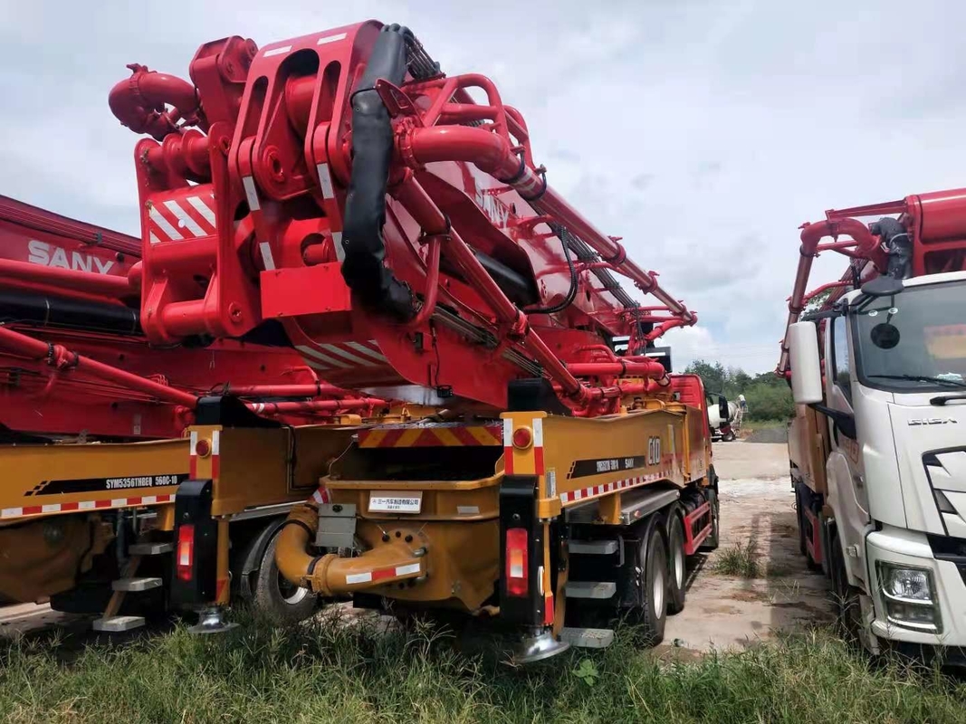 180m3/H Sany 52m Volvo Boom Concrete Pump Truck With 6 Boom Section