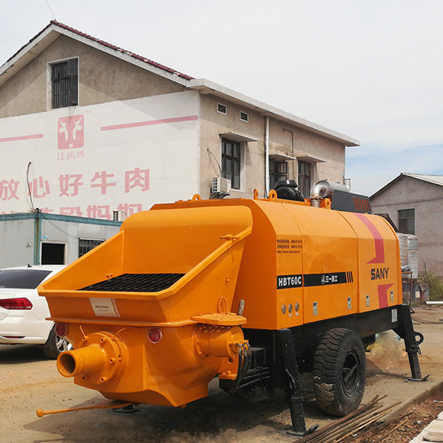 115KW Used Stationary Kawasaki Hydraulic Concrete Trailer Pump