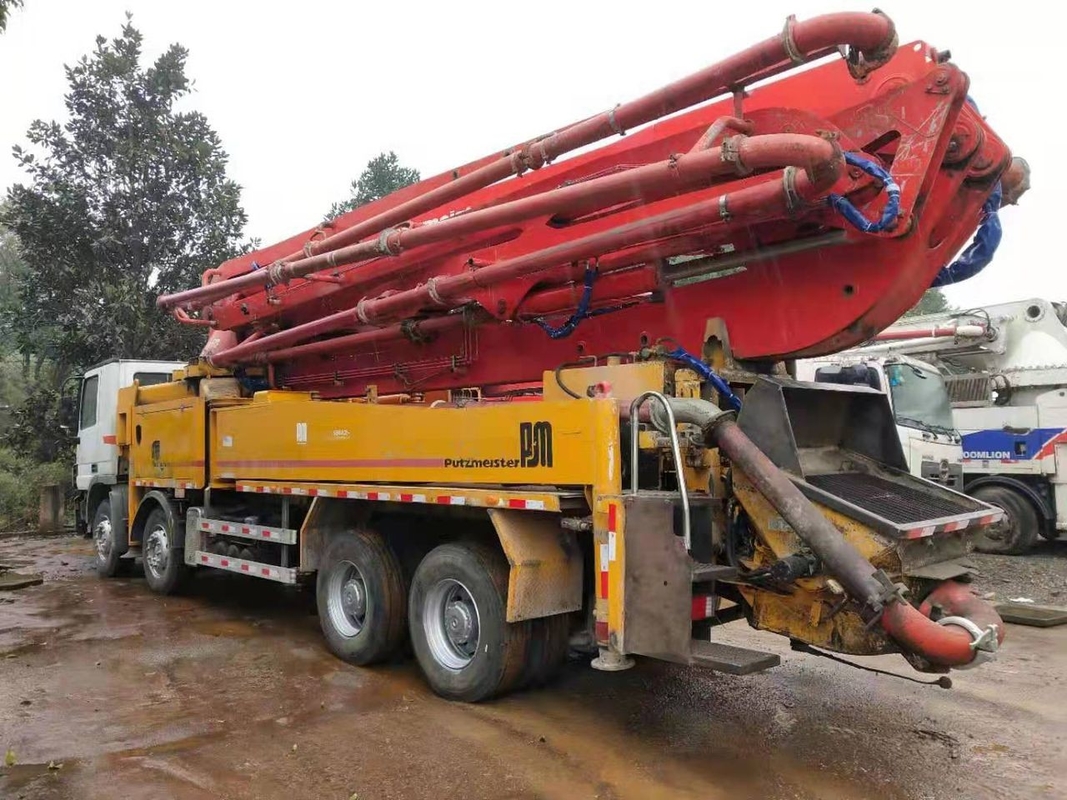 49m Used 2012 Putzmeister Pump Truck 331KW With Mercedes Benz Chassis