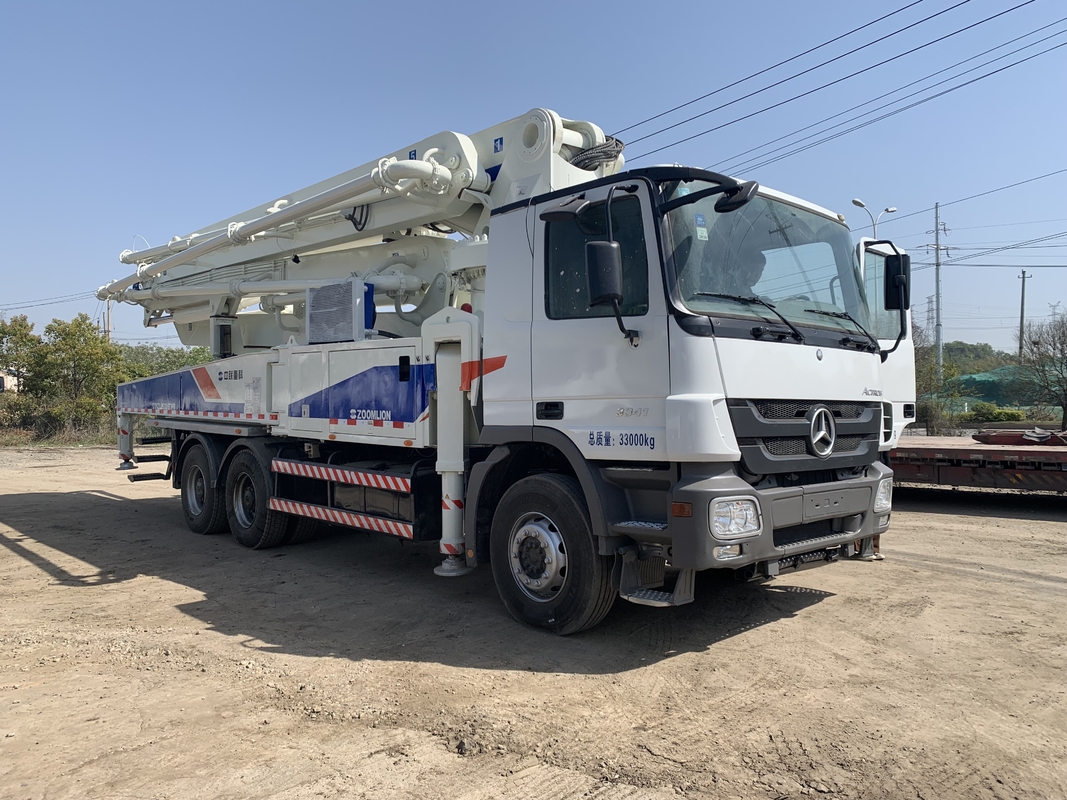 3 Axles 47M Used Concrete Boom Truck 11/7 Mpa One Button 120M3/H