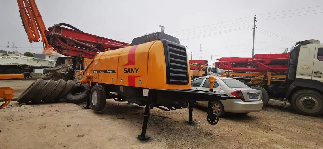 SAE Certified Used Concrete Trailer Pump 60m3/H 115KW Sany 200Meter Vertical
