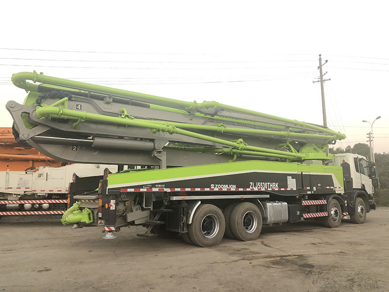 309KW 180M3/H Used Concrete Line Pump Truck 56M Zoomlion ZLJ5430THBK